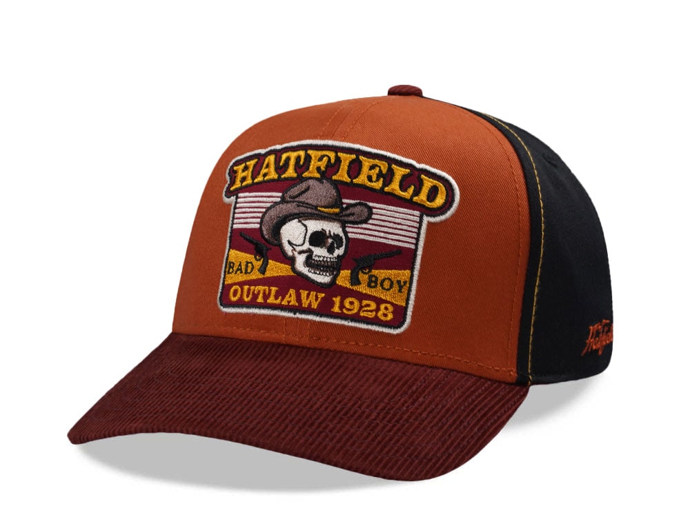 Hatfield Outlaw 1928 Orange Black Snapback Cap