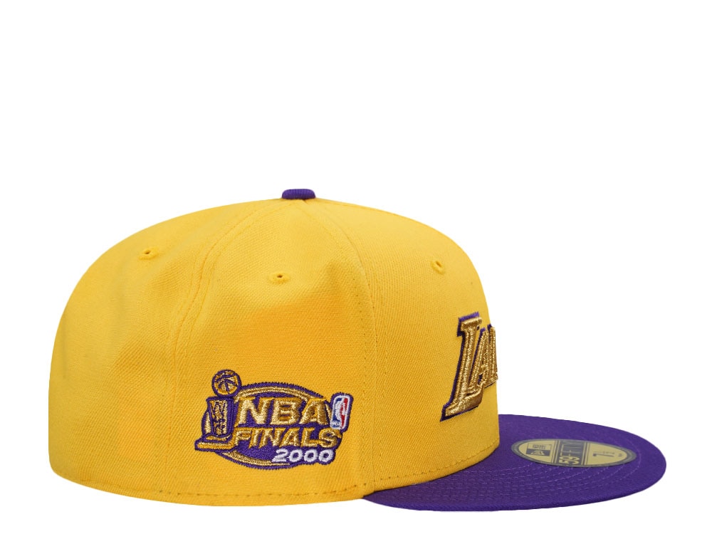New Era Los Angeles Lakers NBA Finals 2000 Metallic Two Tone Edition 59Fifty Fitted Cap