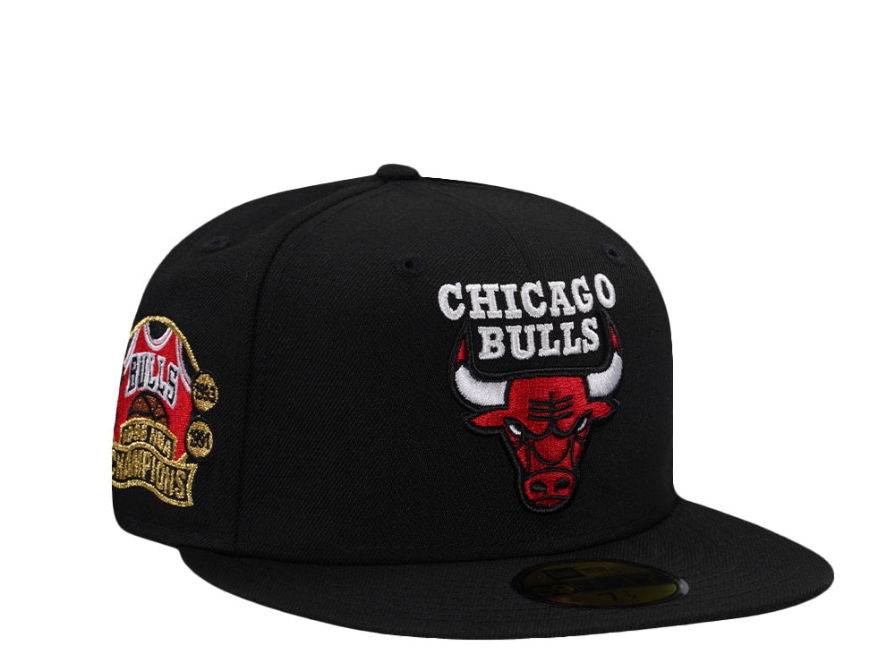 New Era Chicago Bulls NBA Champions 1996 Black Prime Edition 59Fifty Fitted Cap
