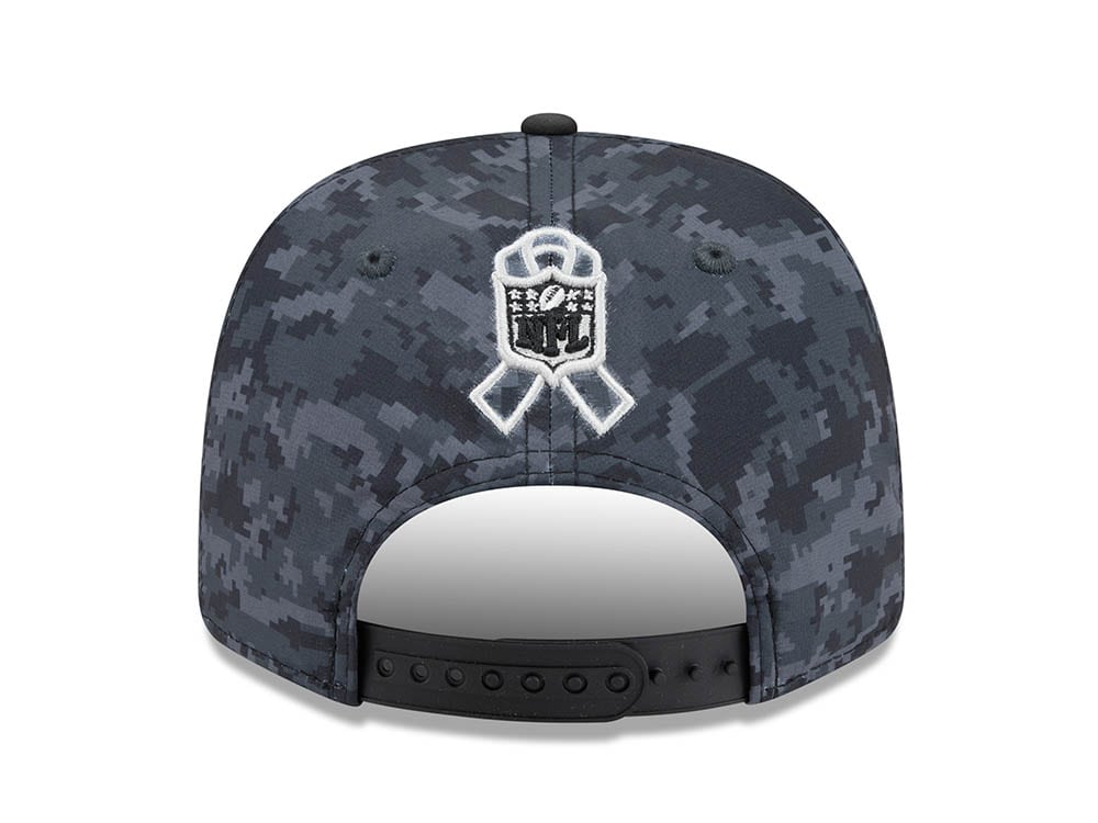 New Era New England Patriots NFL Salute to Service 2026 Digi Camo Black 9Seventy Stretch Snapback Cap