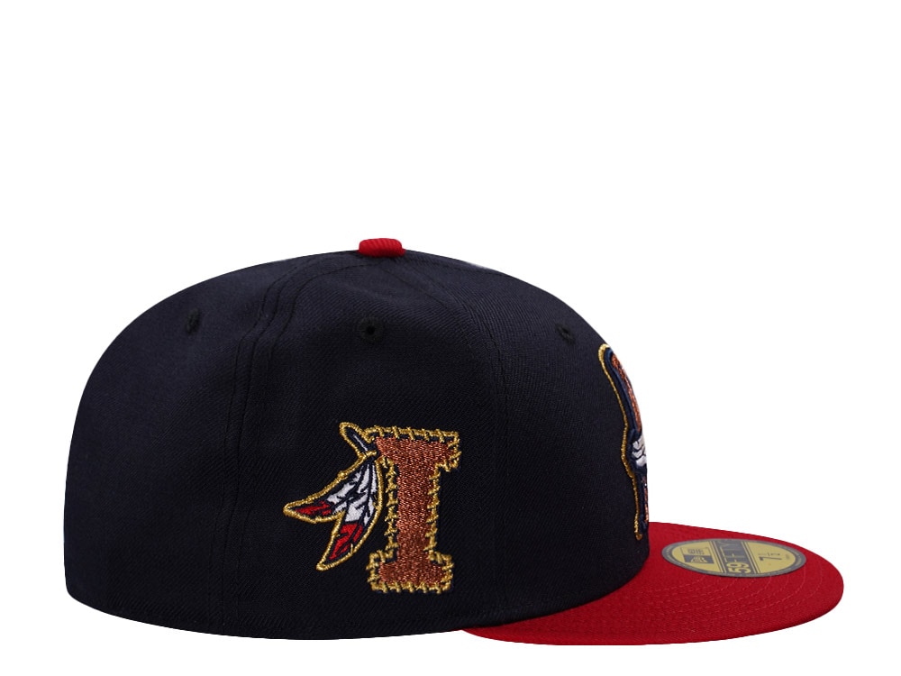 New Era Kinston Indians Navy Wool Two Tone Edition 59Fifty Fitted Cap