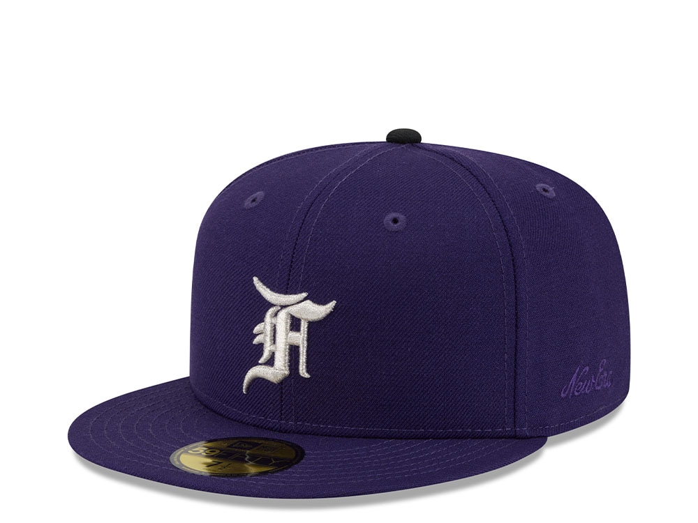 New Era Colorado Rockies Fear of God Purple Essentials Classic Edition 59Fifty Fitted Cap