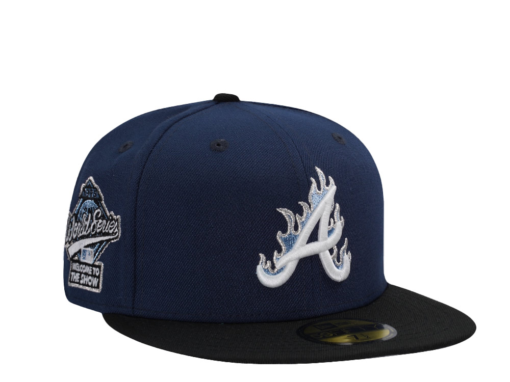 New Era Atlanta Braves World Series 1995 Navy Flame Two Tone Edition 59Fifty Fitted Cap