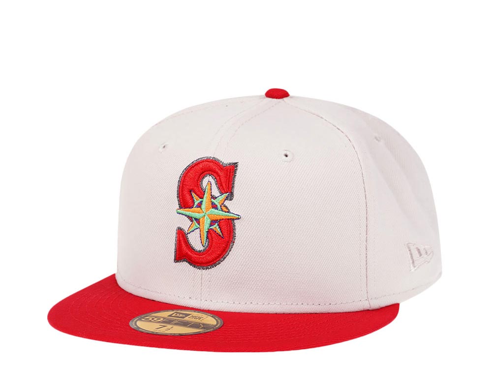 New Era Seattle Mariners Stone Two Tone Edition 59Fifty Fitted Cap