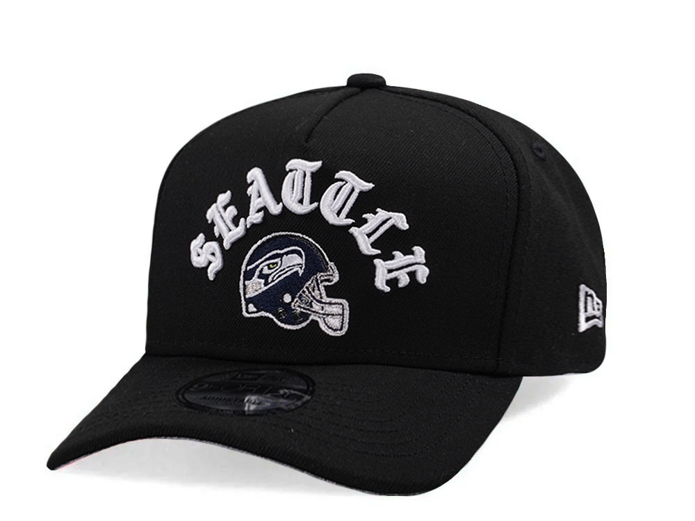 New Era Seattle Seahawks Helmet Black Prime Edition 9Forty A Frame Snapback Cap