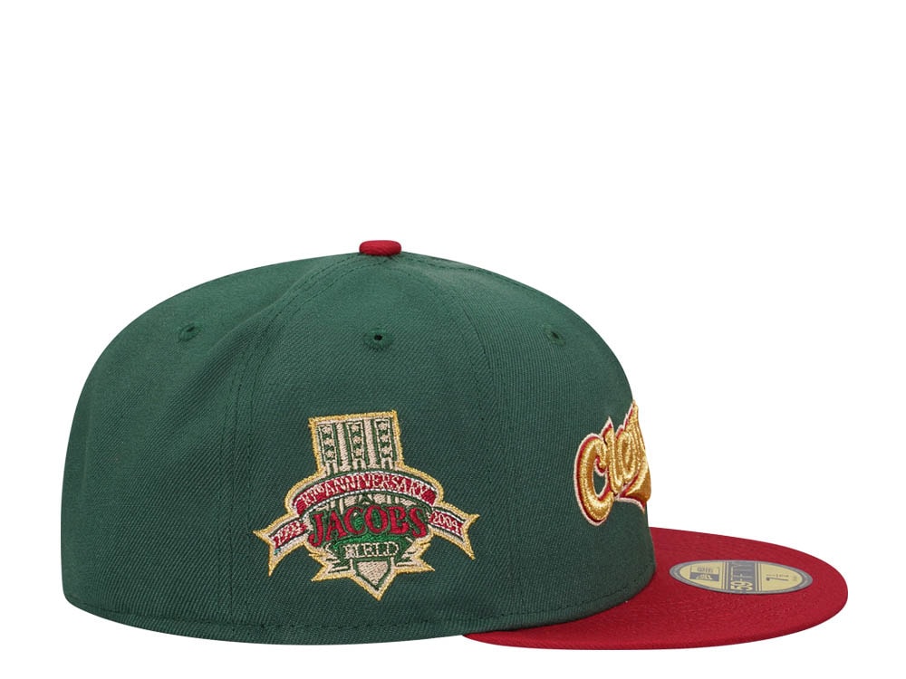 New Era Cleveland Indians 10th Anniversary Gold Prime Two Tone Edition 59Fifty Fitted Cap