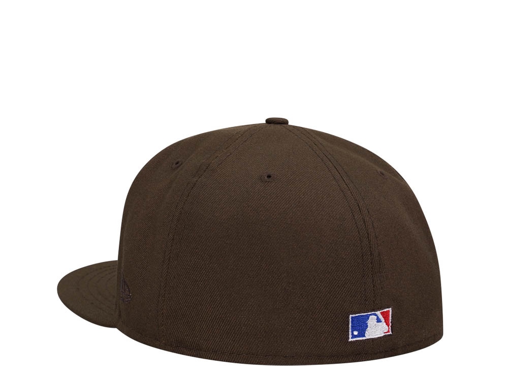 New Era Texas Rangers Arlington Stadium Chocolate Throwback Edition 59Fifty Fitted Cap
