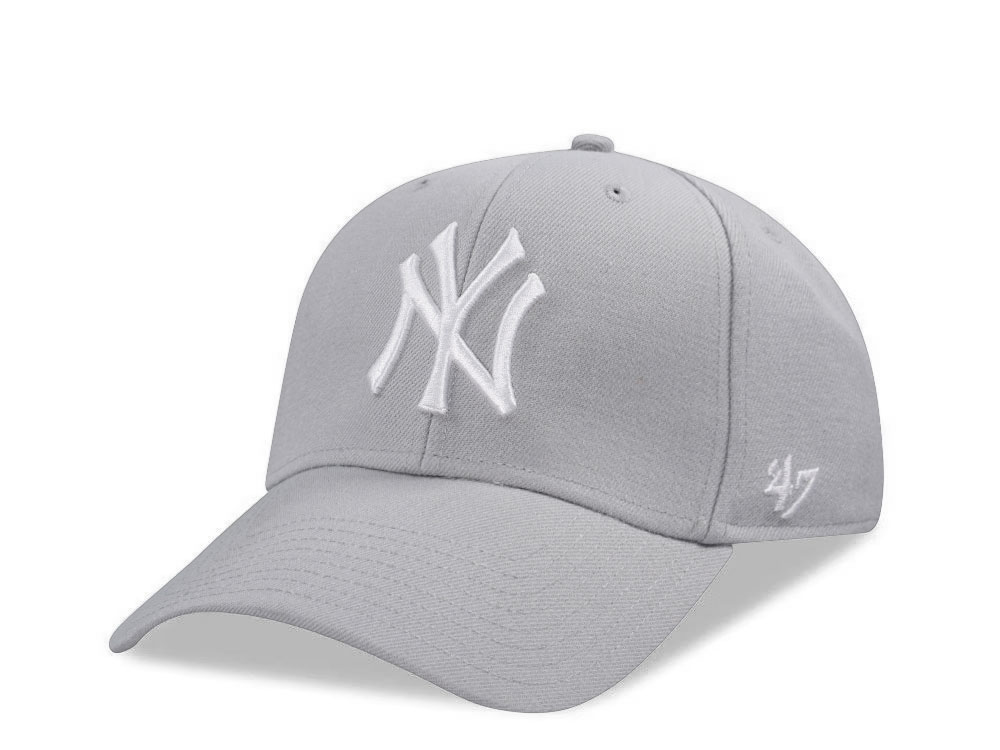 47brand New York Yankees Grey Classic Strapback Cap