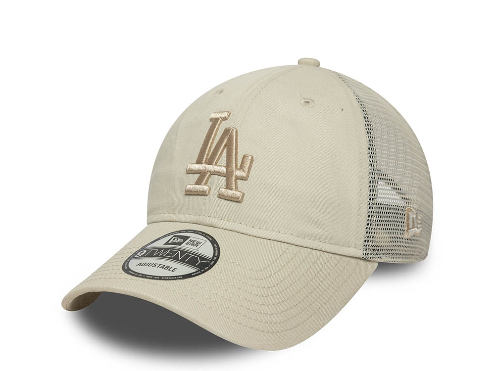 New Era Los Angeles Dodgers Washed Stone 9Twenty Trucker Strapback Cap