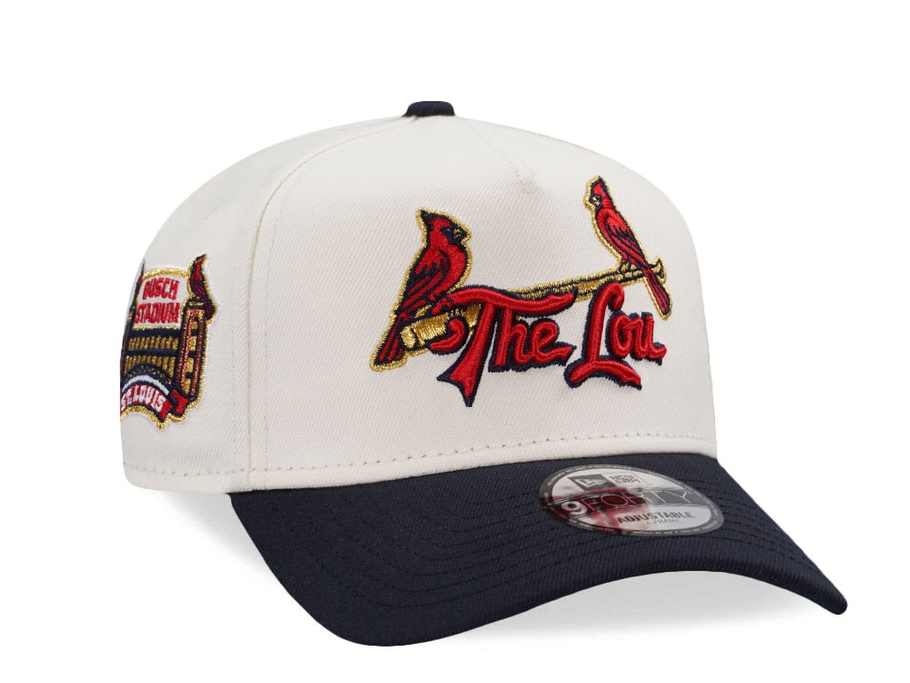 New Era St. Louis Cardinals Busch Stadium Chrome Two Tone Edition 9Forty A Frame Snapback Cap