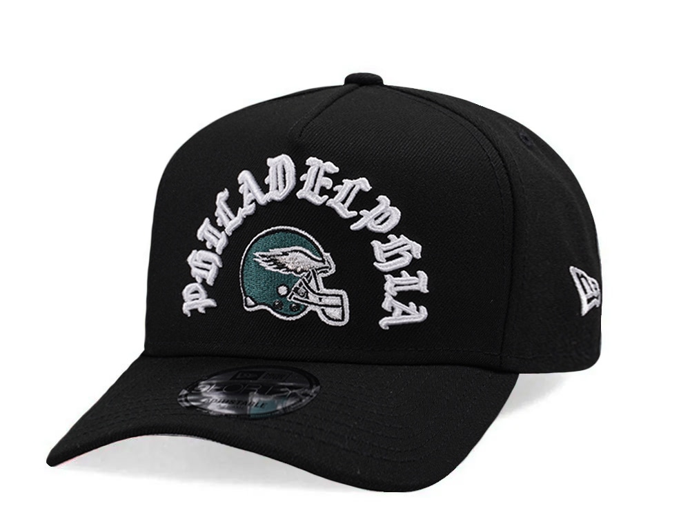 New Era Philadelphia Eagles Helmet Black Prime Edition 9Forty A Frame Snapback Cap