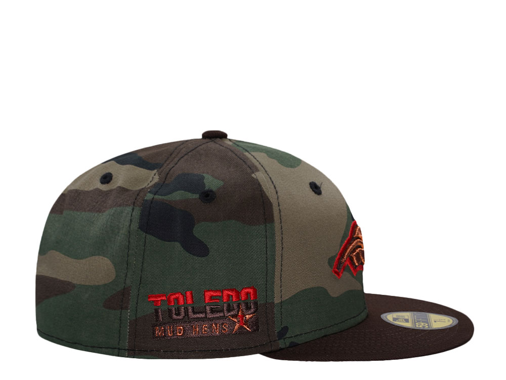 New Era Toledo Mud Hens Camo Copper Two Tone Edition 59Fifty Fitted Cap