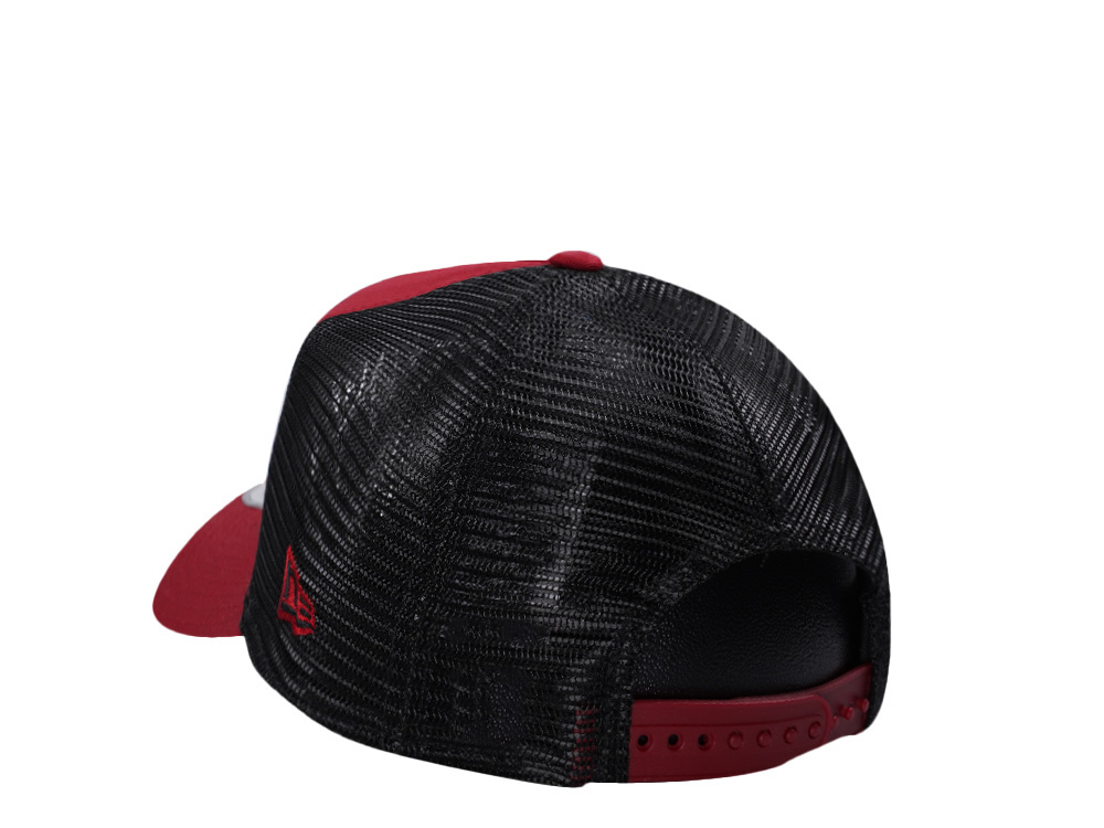 New Era AS Roma Tonal Maroon Edition 9Forty A Frame Trucker Snapback Cap