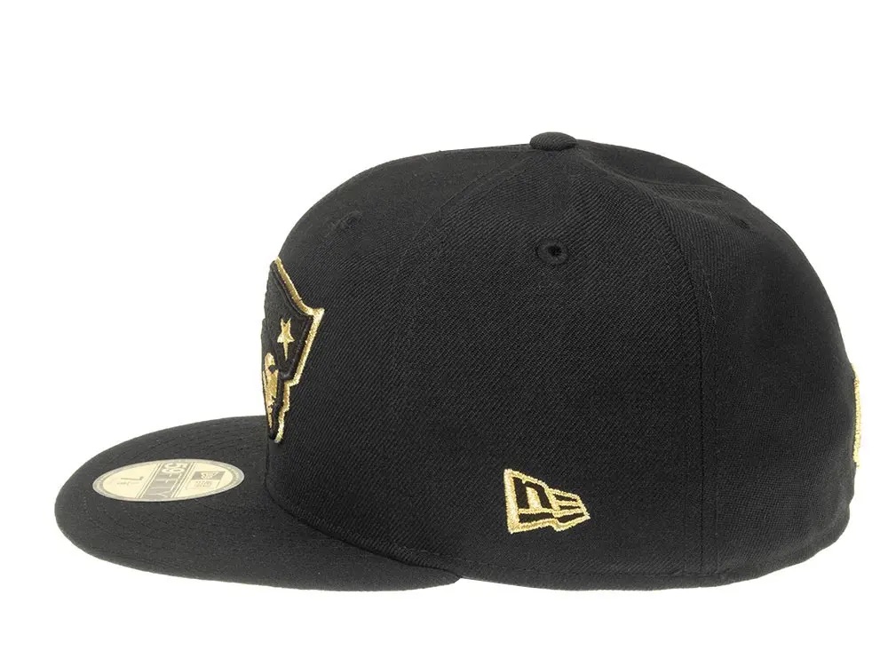 New Era New England Patriots All About Black and Gold 59Fifty Fitted Cap