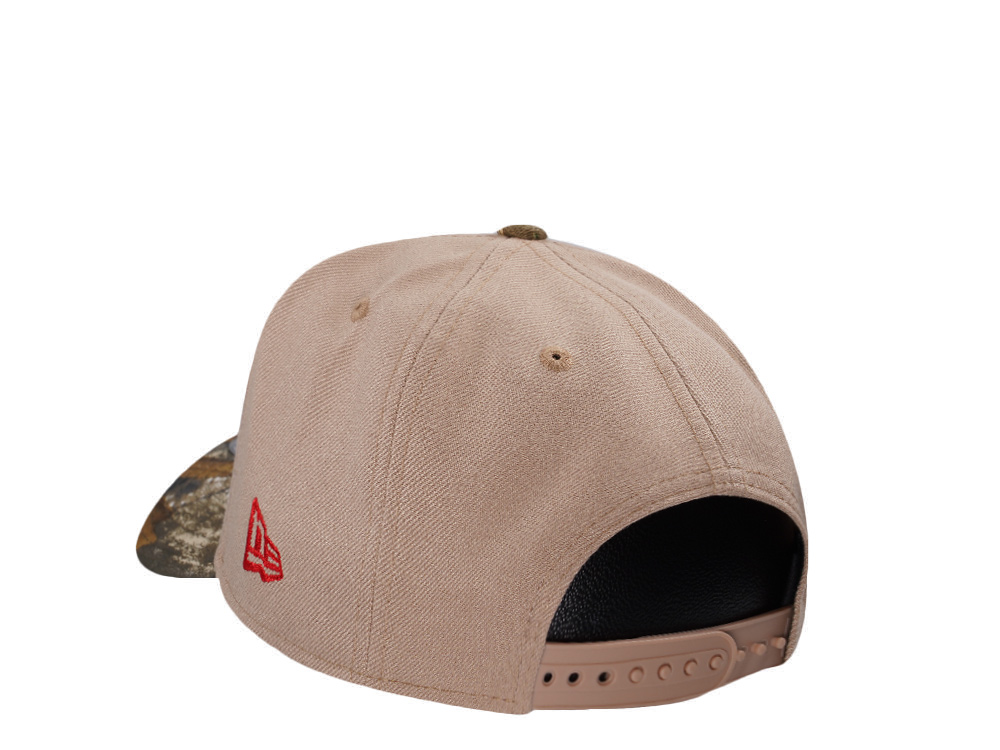 New Era Los Angeles Dodgers 50th Anniversary Camel Realtree Edition 9Forty A Frame Snapback Cap