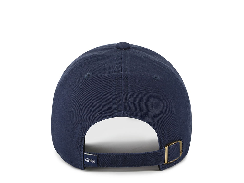 47Brand Seattle Seahawks Navy Classic Edition Clean Up Strapback Cap