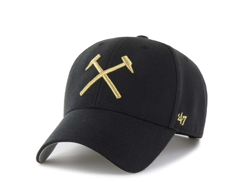 47Brand West Ham UFC Black Metallic MVP Snapback Cap