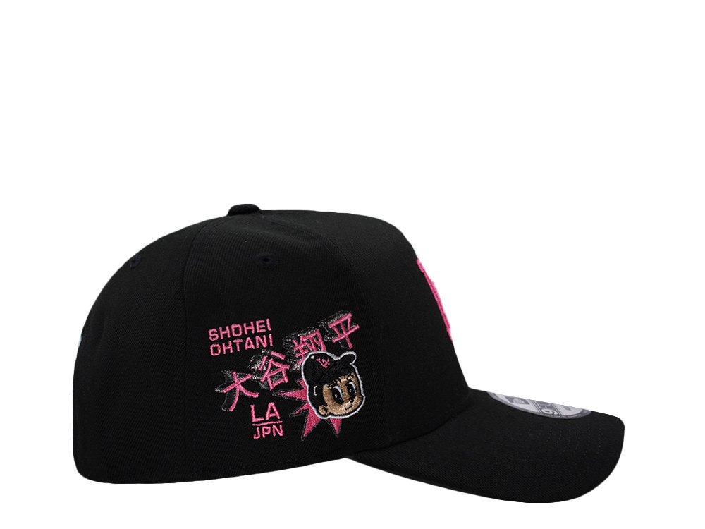 New Era Los Angeles Dodgers Ohtani Neon Pink Black Prime Edition 9Forty A Frame Snapback Cap