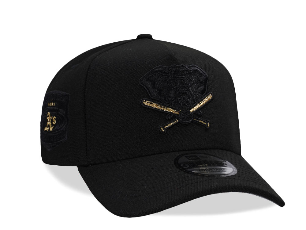 New Era Oakland Athletics Coliseum Black Out Prime Edition 9Forty A Frame Snapback Cap