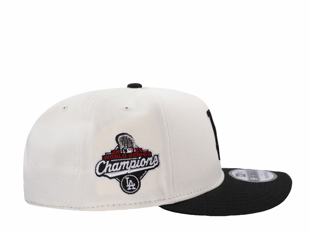 New Era Los Angeles Dodgers World Series Champions 2025 Chrome Two Tone Edition 9Fifty A Frame Snapback Cap