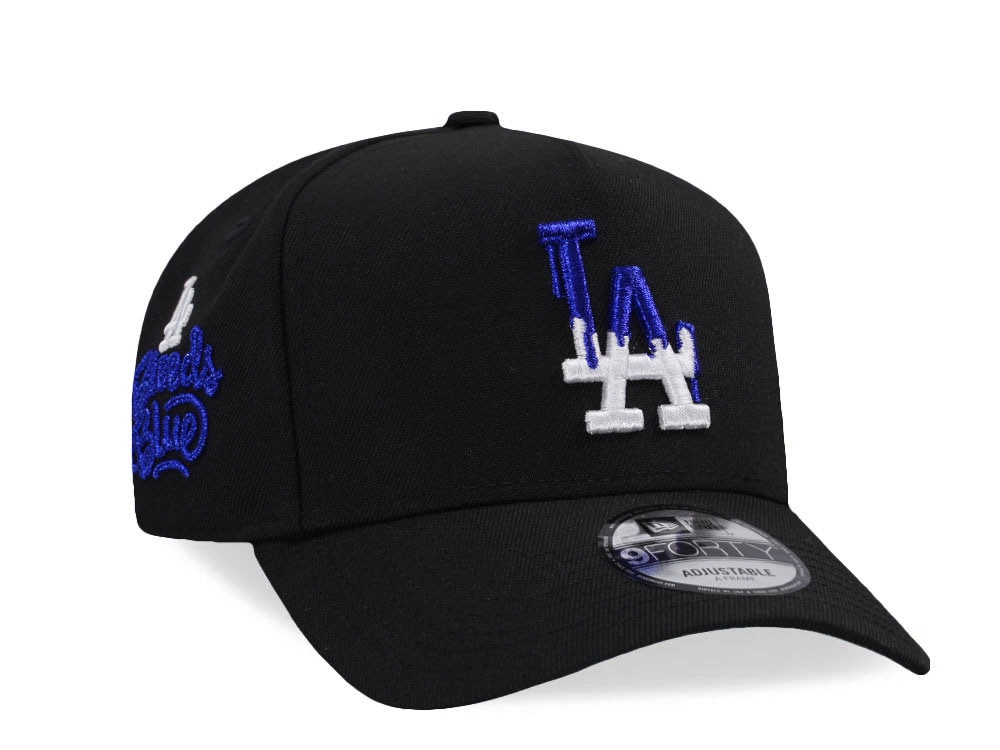 New Era Los Angeles Dodgers Blue Bleeds Black Prime Edition 9Forty A Frame Snapback Cap