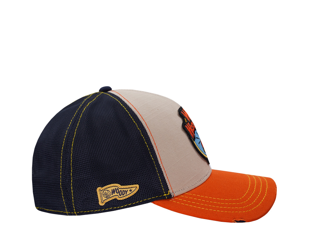 Capslab Woody Woodpecker Distressed Brown Trucker Snapback Cap