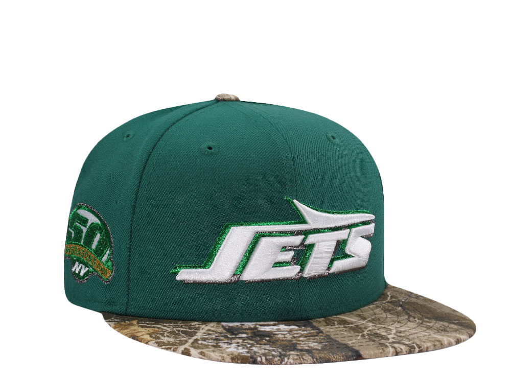 New Era New York Jets 50 Seasons Realtree Two Tone Edition 59Fifty Fitted Cap