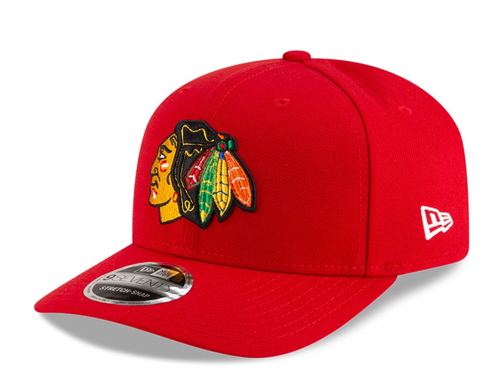 New Era Chicago Blackhawks NHL Team Red 9Seventy Stretch Snapback Cap