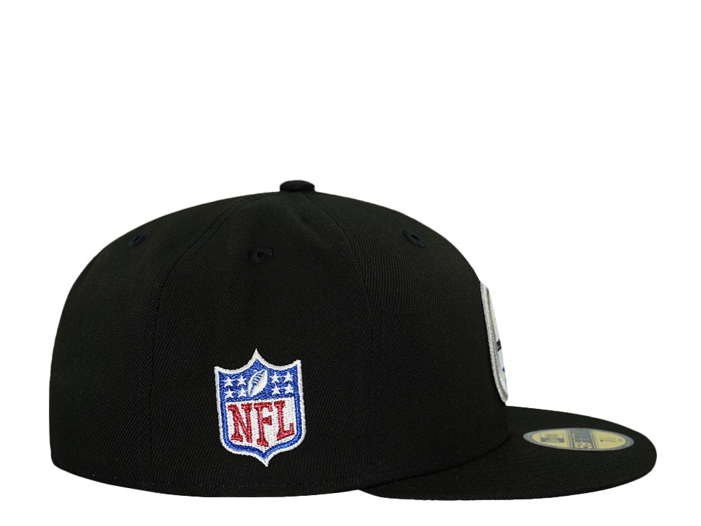 New Era Pittsburgh Steelers Black Throwback Prime Edition 59Fifty Fitted Cap