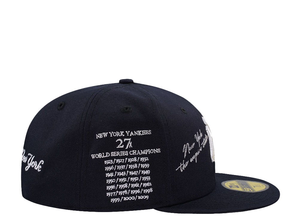 New Era New York Yankees 27x World Series Champions Navy Prime Edition 59Fifty Fitted Cap
