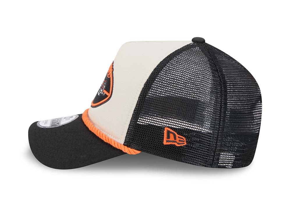 New Era Cincinnati Bengals Sideline 2024 9Forty A Frame Trucker Snapback Cap