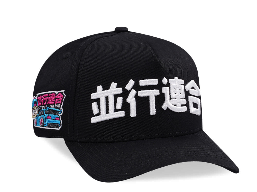 Parallel Union Japan Street Racing Kanji Script Black Prime Edition Snapback Cap