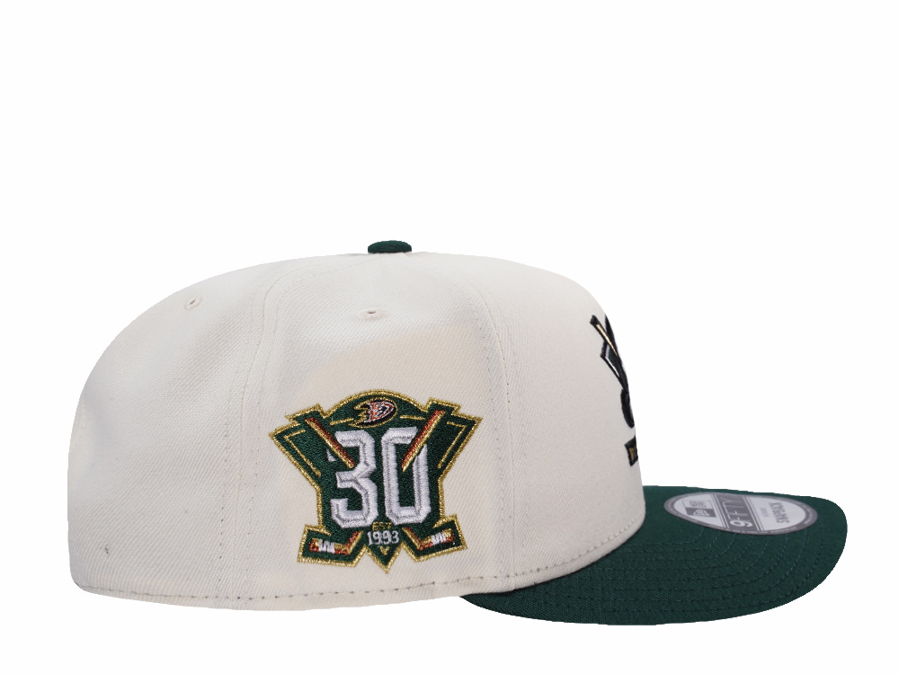 New Era Anaheim Ducks 30th Anniversary Chrome Two Tone Edition 9Fifty A Frame Snapback Cap