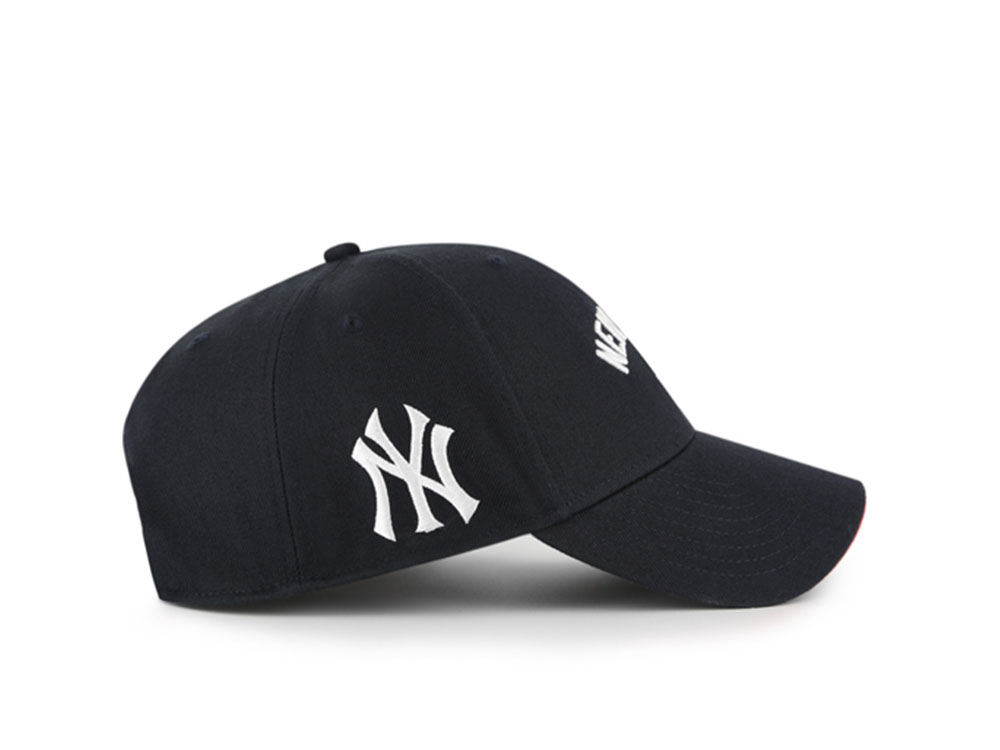 47 Brand New York Yankees Ballpark Script Navy Edition MVP Strapback Cap