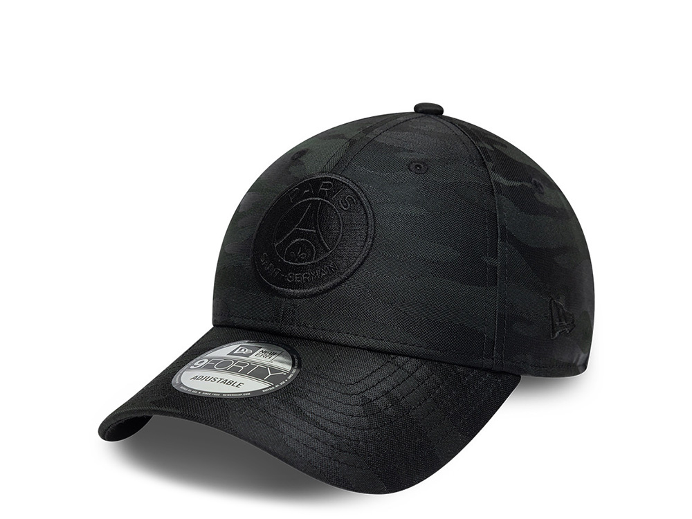 New Era Paris Saint Germain Black Tonal Camouflage Prime Edition 9Forty Adjustable Cap
