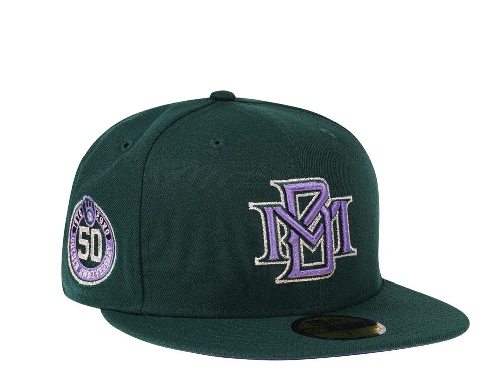 New Era Milwaukee Brewers 50th Anniversary Color Flip Edition 59Fifty Fitted Cap