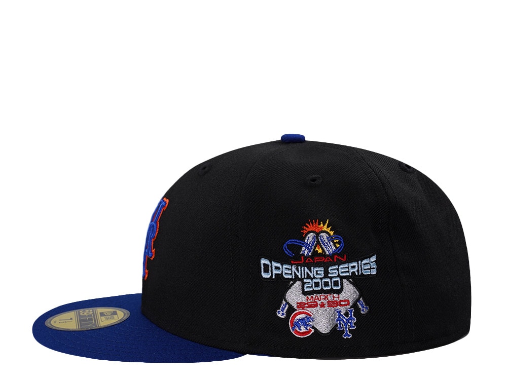 New Era New York Mets Japan Opening Series 2000 Wool Black Two Tone Edition 59Fifty Fitted Cap