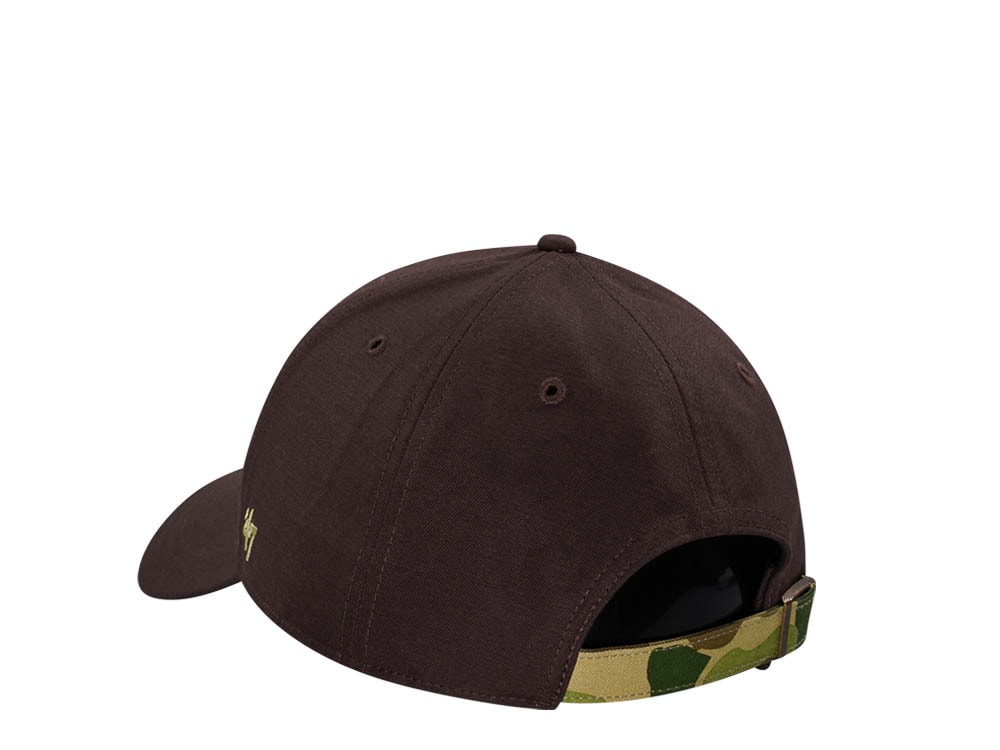 47Brand Anaheim Ducks Brown Frog Skin Camo MVP Strapback Cap