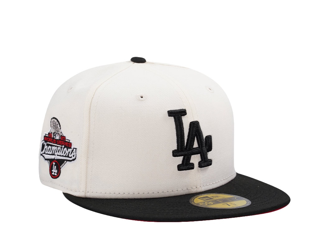 New Era Los Angeles Dodgers World Series Champions 2025 Chrome Two Tone Edition 59Fifty Fitted Cap