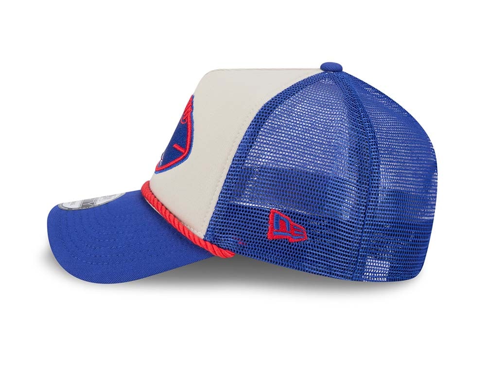 New Era New England Patriots Sideline 2024 9Forty A Frame Trucker Snapback Cap