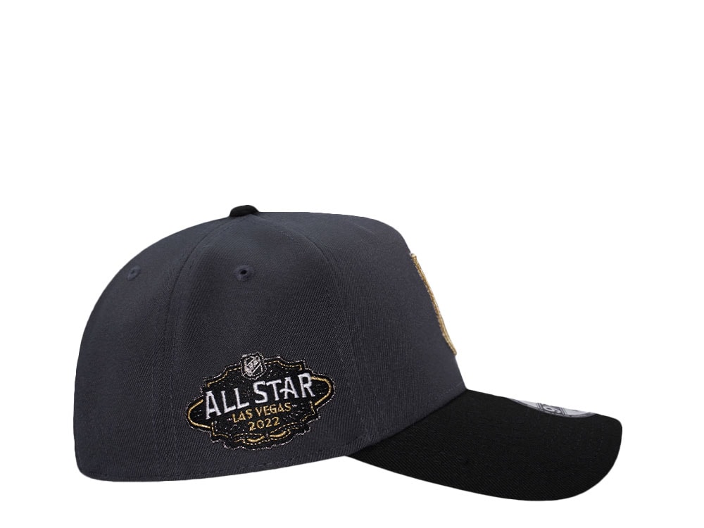 New Era Vegas Golden Knights All Star Game 2022 Graphite Two Tone Edition 9Forty A Frame Snapback Cap