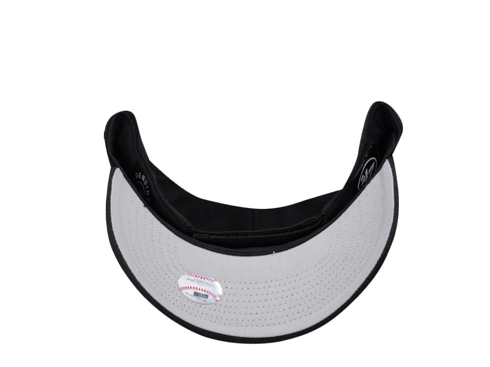 47Brand Chicago White Sox Black MVP Strapback Cap