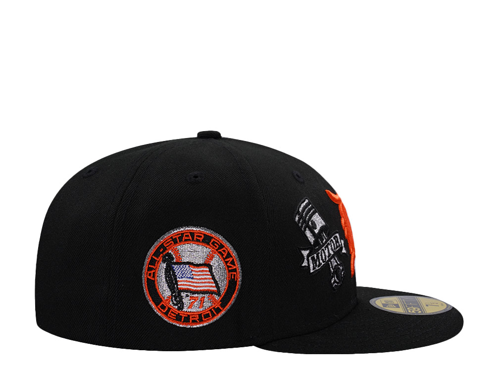 New Era Detroit Tigers All Star Game 1971 Motor City Black Prime Edition 59Fifty Fitted Cap