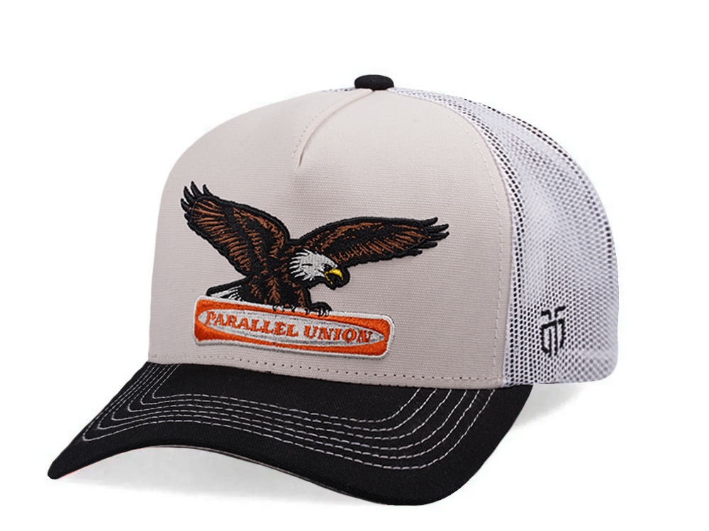 Parallel Union Eagle Patch White Edition Trucker Snapback Cap
