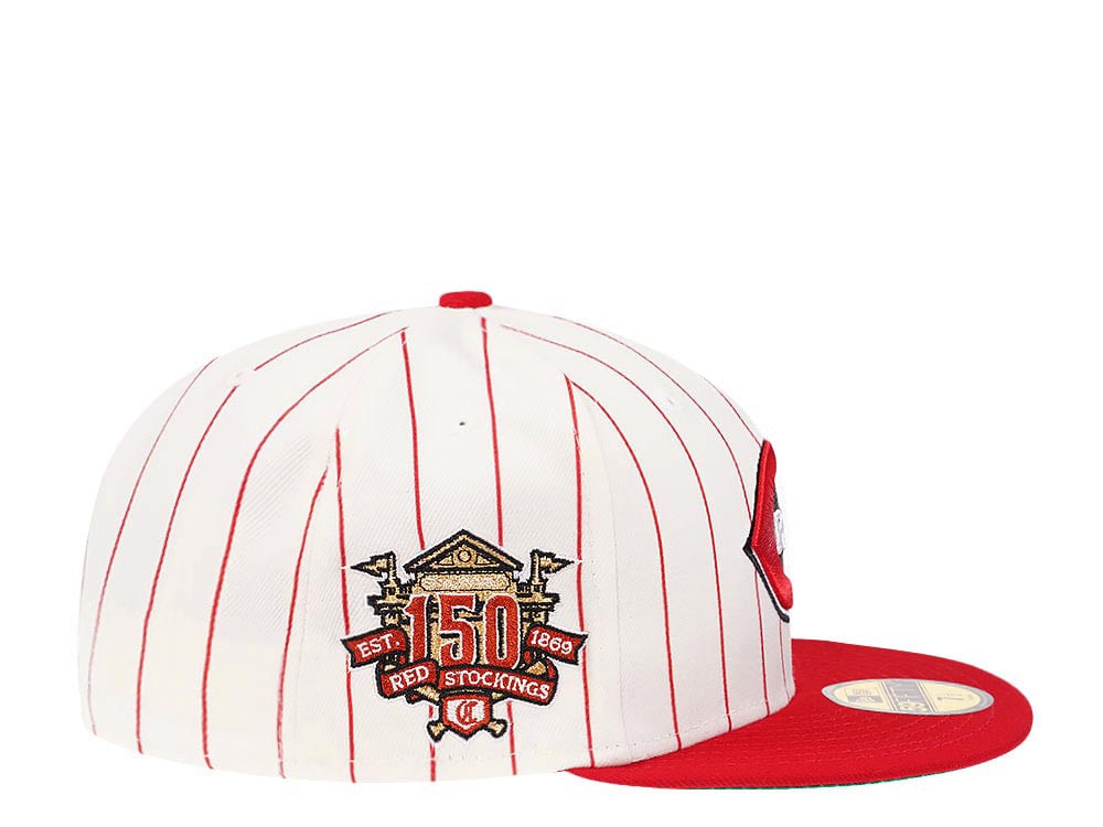 New Era Cincinnati Reds 150th Anniversary Pinstripe Heroes Elite Edition 59Fifty Fitted Cap