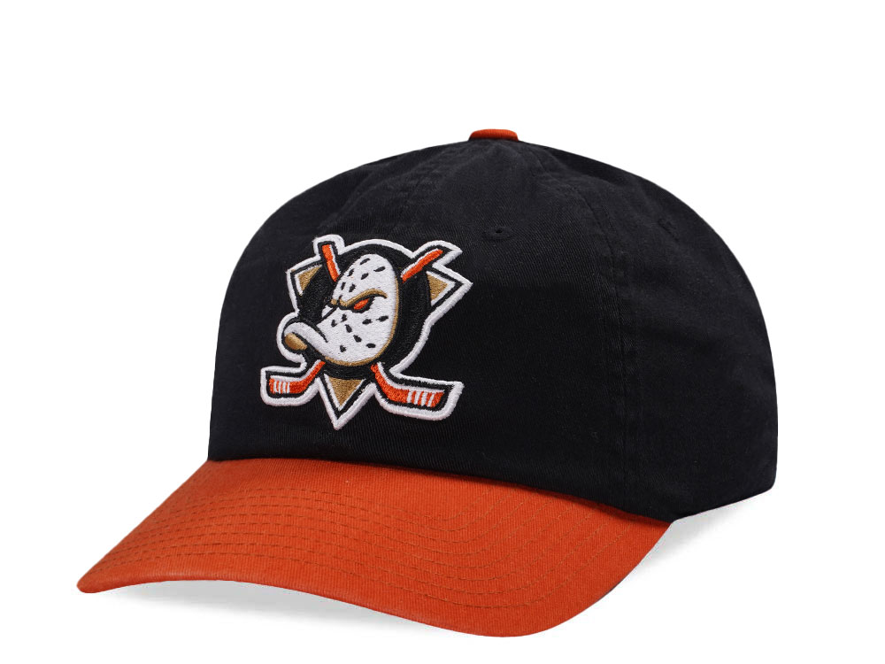 American Needle Anaheim Ducks Blue Line Black Snapback Cap