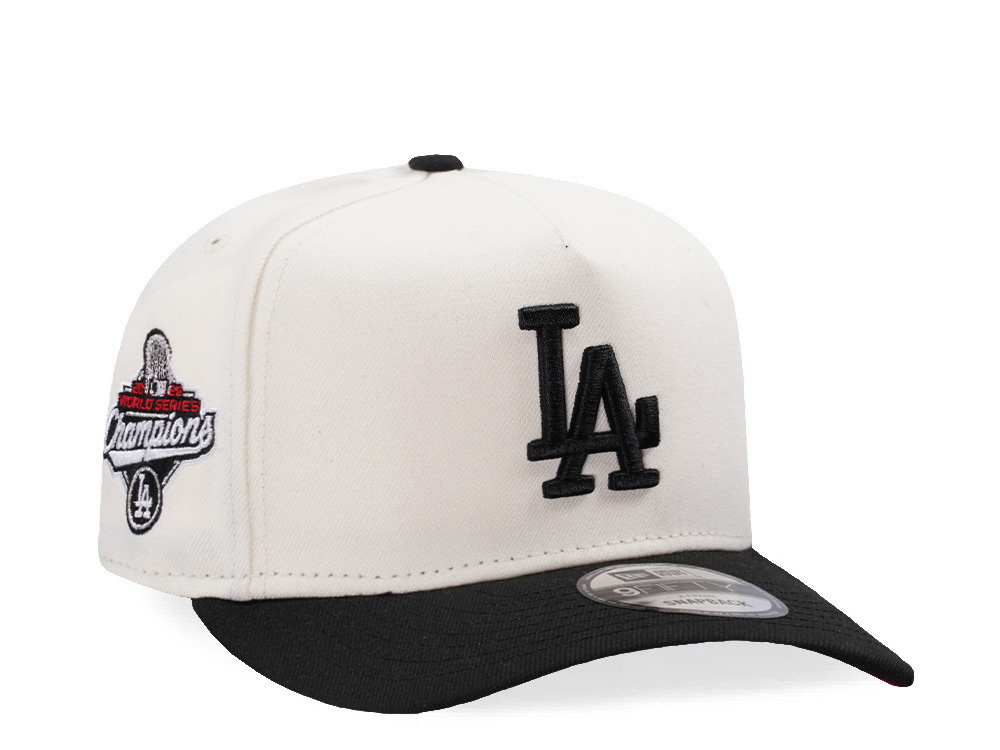 New Era Los Angeles Dodgers World Series Champions 2025 Chrome Two Tone Edition 9Fifty A Frame Snapback Cap