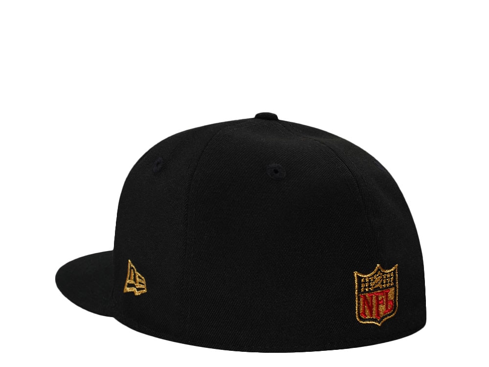 New Era Atlanta Falcons 25th Anniversary Metallic Black Prime Edition 59Fifty Fitted Cap
