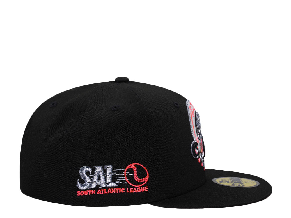 New Era Medusas de Lakewood Black Wild Pink Prime Edition 59Fifty Fitted Cap