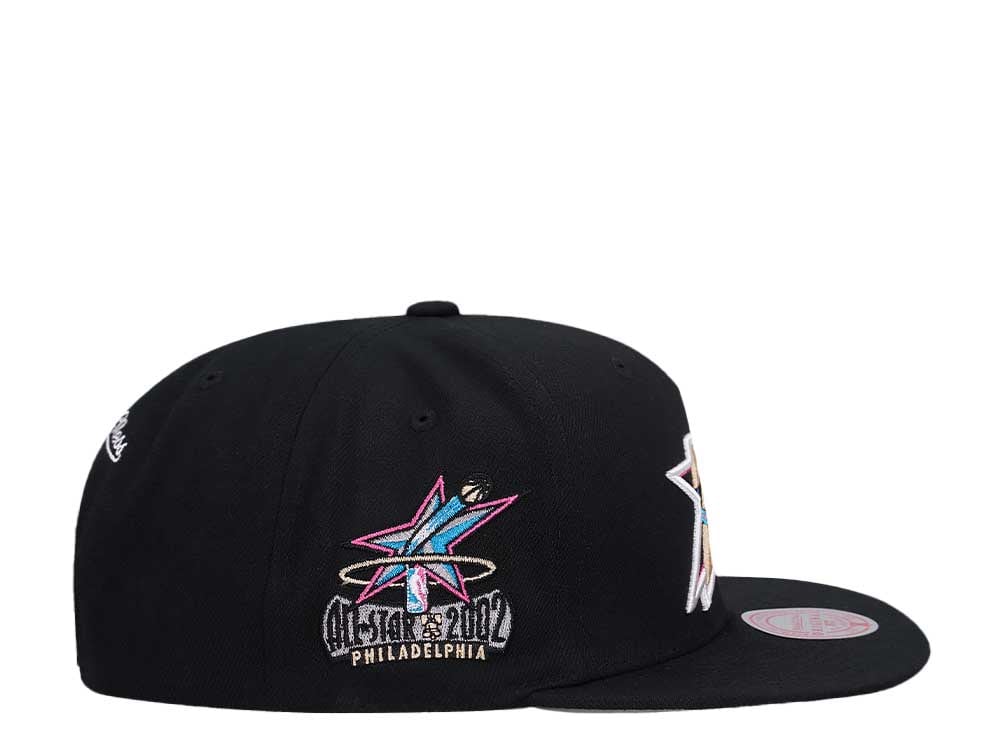 Mitchell & Ness Philadelphia 76ers All Star Game 2002 Neon Tropical Hardwood Classic Snapback Cap